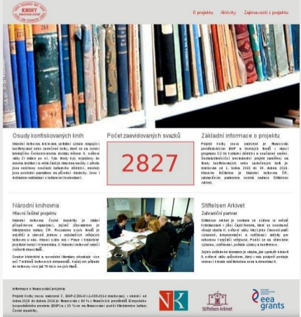 Původní hlavní stránka webu