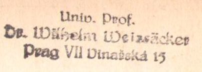 Exlibris Wilhelma Weizsäckera